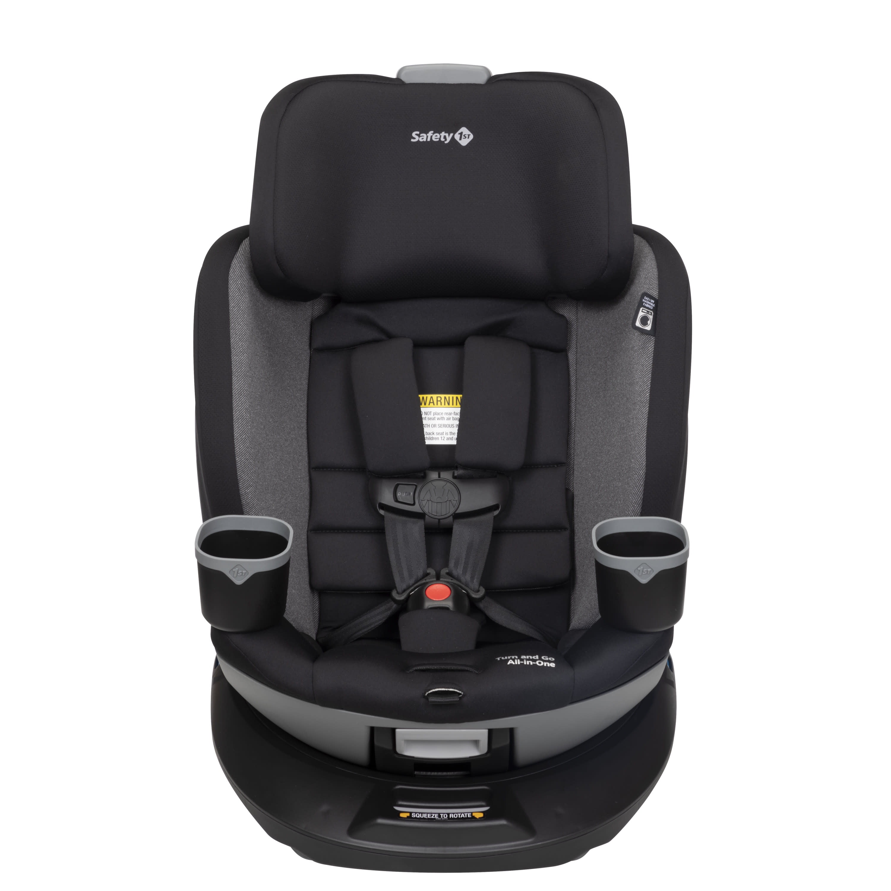 Safety 1st Turn and Go 360° Rotating All-in-One Convertible Car Seat, Black Beauty, Infant & Toddler, Unisex