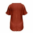 thumbnail image 6 of MESSIYO Shirts for Women Short Sleeve Shirts for Women t shirts for women loose fit womens summer tops women blouses 2025 New Zipper Short Sleeve Pocket T Shirt Top Watermelon Red S, 6 of 7