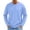 AE05_Light Blue, variant on Resicozy Long Sleeve Shirts for Men Casual Soft Crew Neck Comfort Oversized Solid Color Shirt Turquoise 2XL