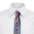 thumbnail image 2 of Flower Necktie, Chaotic Boho Oriental Tulip, Dress Tie, 3.7", Multicolor, by Ambesonne, 2 of 3