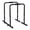 Black, variant on Dip Stands with Pull Up Bar for Doorway, Heavy Duty Adjustable Dip Station, 4 Height Levels 30.7"-35.04", Grip Width 20"-26.8", 400lb Capacity, Soft Foam Handles for Home Gym Patio Office