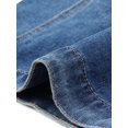 thumbnail image 5 of Agnes Orinda Women's Plus Size Cropped Denim Jackets Classic Lapel Short Sleeve Button Down Washed Casual Jean Jacket with Pocket 4X Blue, 5 of 6