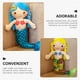 thumbnail image 3 of 2 piezas de muñeca rellena muñeca decorativa adornos de sirena de sirena juguetes de sirena, 3 of 5