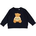 thumbnail image 2 of Inktastic Vintage Teddy Bear in Sweater with Christmas Trees Baby Sweatshirt, 2 of 4
