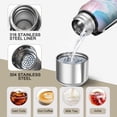 thumbnail image 3 of 20oz Stainless Steel Vacuum Insulated Coffee Mug with Tea Infuser and Cup Lid, Liquid & Marble Print, 3 of 6