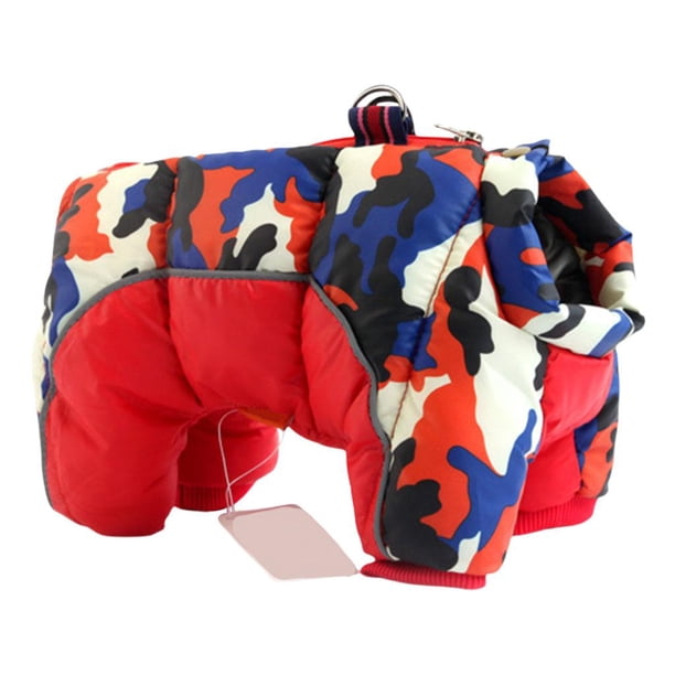 Ropa de inviern perros Abrigos para clima frí perros pequeños, medianos y grandes Ropa de algodón Rojo S Yuyangstore abrigo de invierno