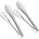 thumbnail image 1 of 2pcs Stainless Steel Grill Tongs Kitchen Gadget Clamps Heavy Duty Mini Spatula Non- Slip Cooking Spatulas for Nonstick Cookware--, 1 of 5