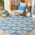 thumbnail image 2 of SAFAVIEH Beach House Vasiliki Geometric Indoor/Outdoor Runner Rug, Cream/Blue, 2'2" x 8', 2 of 10