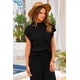 thumbnail image 3 of Conjunto Deportivo PRETTYGARDEN para Mujer, Dos Piezas de Punto, Negro, Talla L, 3 of 8