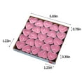 thumbnail image 3 of YiBai 50 Pcs Tobacco- Candle Floating Tea Lights Wedding Party Candle Small Votive Candles Mini Candles Round Candles Tea Light for Wedding Romantic Paraffin, Pink(M), 3 of 8