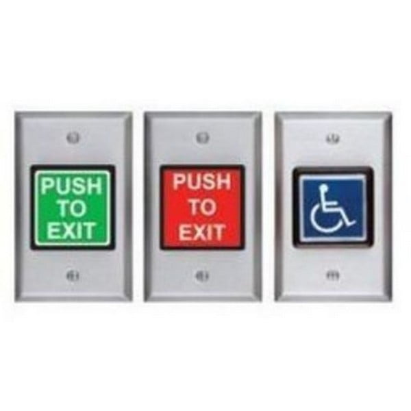 SECURITY DOOR CONTROLS SDC423U momentary green push to exit button SDC