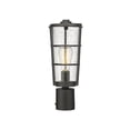 thumbnail image 2 of 1 Light Outdoor Post Mounted Fixture In Outdoor Style-15.25 Inches Tall And 6 Inches Wide Z-Lite 591Phm-Bk, 2 of 2