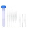 10Pcs Big Eye Collapsible Beading Needles Jewelry Bead Needles Set DIY Embroidery Threading Needles with Storage Tube (5.8/10.2cm)