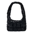 thumbnail image 1 of Bolso plisado de nube para mujer, Bolso de media luna de PU hinchado, Bolso para teléfono encantador, ligero y suave, 1 of 9