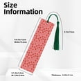 thumbnail image 3 of Kdxio Red Strawberry Print Metal Tassel Bookmarks,Perfect Gift for Art Lovers and Bookworms Metal Bookmarks for Women, 3 of 8