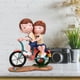 thumbnail image 3 of Dekaim Adorno Resina Bicicleta Pareja Forma Artesanía Decoración del Hogar Matrimonio Regalo De Cumpleaños, 3 of 5