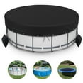 thumbnail image 3 of Premium Round Pool Cover - Heavy Duty Swimming Pool Cover for Above Ground Pools - 18ft Round Solar Pool Cover with Sandbag Anchors & Safety Straps,Winter Pool Cover, 3 of 6
