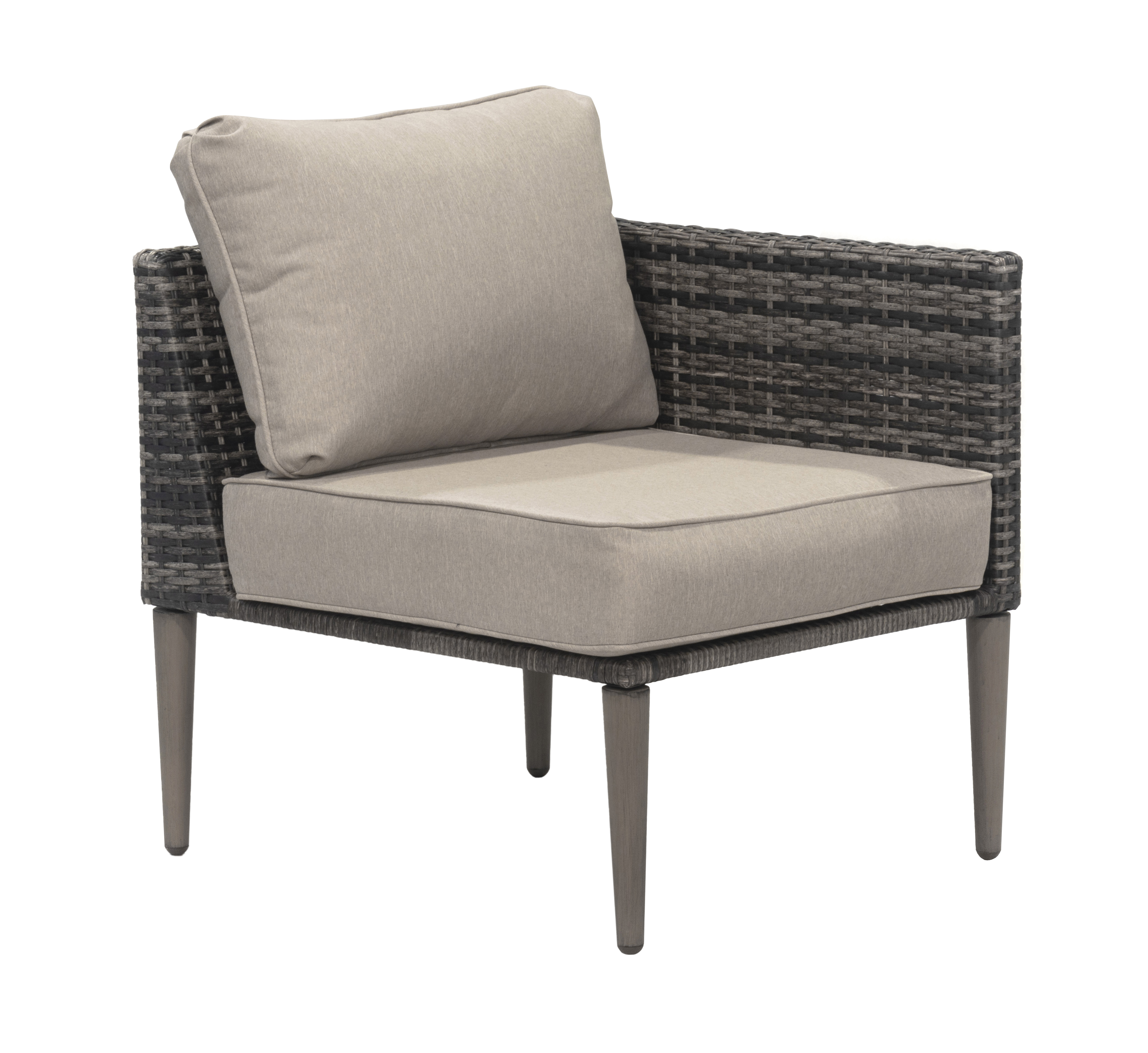 Donglin Outdoor Patio Furniture Sutton Creek 7-Piece Steel Sectional Sofa PE Wicker Rattan Set,Gray - image 3 of 16