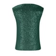 thumbnail image 6 of BLVB Women's Sequins Tank Tops Cowl Neck Sleeveless Sparkly Glitter Party Club Night out Shirts, 6 of 9