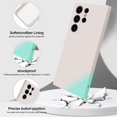 thumbnail image 2 of WWS-Case Compatible with Samsung Galaxy S23 Ultra, Silky-Soft Touch Full-Body Protective Phone Silicone Case, Shockproof Cover with Microfiber Lining, White, 2 of 4
