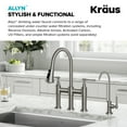 thumbnail image 3 of Allyn 100% Lead-Free Kitchen Water Filter Faucet in Spot Free Stainless Steel, 3 of 10