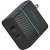 OtterBox Strive Series Dual Port 30W Wall Charger - 18W Fast Charge USB-C and 12W USB-A - Blue Night