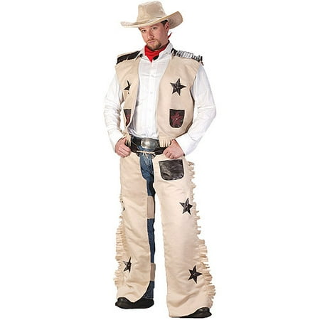 Cowboy Adult Halloween Costume, Size: Up to 200 lbs - One Size