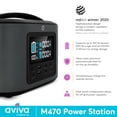 thumbnail image 2 of Aviva M470 Rechargeable 470Wh Portable Battery Power Bank Electronic Charger, 2 of 7