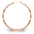 thumbnail image 4 of Auriga Fine Jewelry 14K Rose Gold 2mm Lightweight Half Round Wedding Band for Women Size 14, 4 of 6