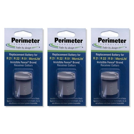 Perimeter Technologies Invisible Fence Compatible R21 and R51 Dog Collar Battery Year