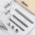 thumbnail image 4 of 5/16"-18 Fully Threaded Rod, 5Pcs 304 Stainless Steel 2.8" Long Threaded Screw, 4 of 7
