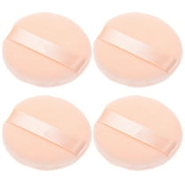 WRITWAA 4Pcs Light Yellow Loose Powder Puff Makeup Sponge for Smooth Foundation