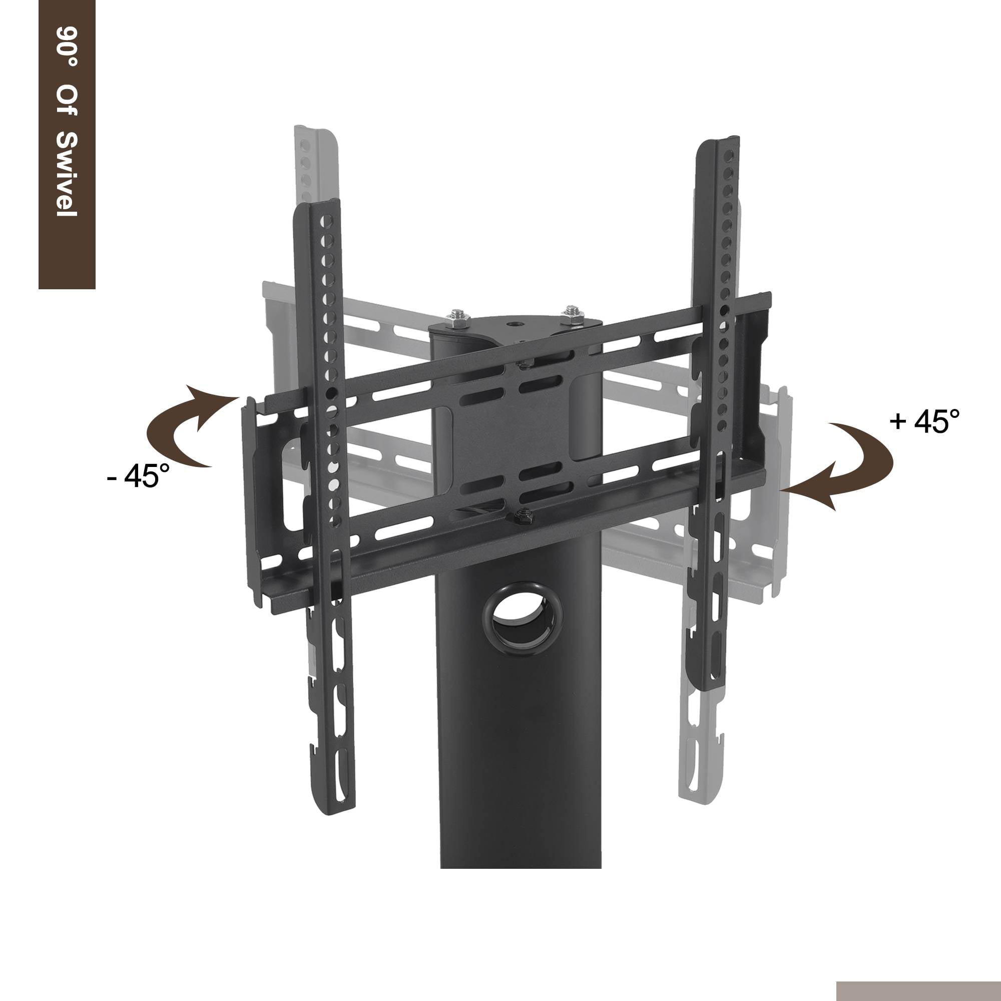 Details about   Adjustable Multi-Function Mobile TV Stand with Tempered Glass and a Metal Frame 