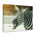 thumbnail image 2 of Funny Zebra Silly Zebra Scene Outside Wall Art Ready to Hang Unframed, 2 of 7