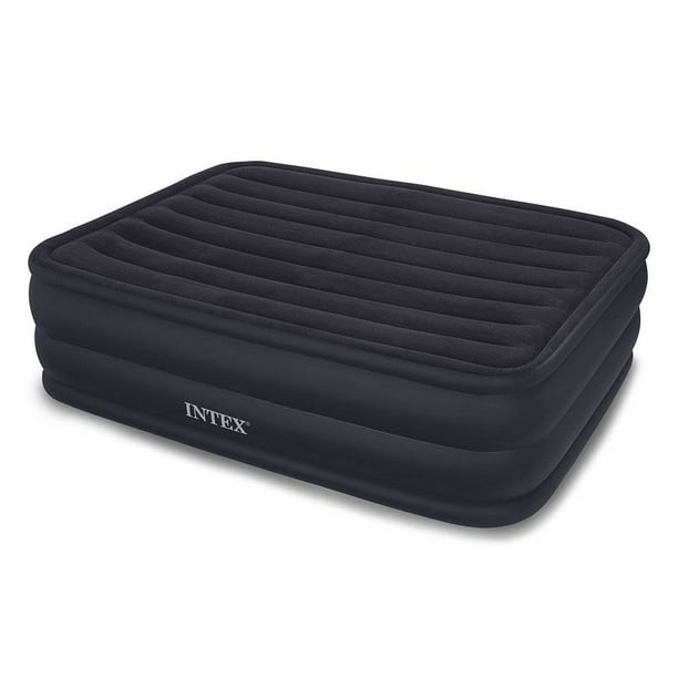Intex Queen Raised Downy Air Mattress Bed With BuiltIn Electric Pump