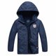 thumbnail image 2 of Ropa para niños, nuevo abrigo para niños, tela impermeable cálida, cortavientos para deportes al aire libre para niños de una generación, 2 of 5