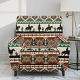 thumbnail image 2 of Renewold Western American Tribal Cowboy Chair Cover for Recliner with Arms Stay in Place Recliner Slipcover 4 Pieces Soft Single Seat Reclining Couch Cover for Living Room Home Decor, 2 of 8