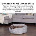 thumbnail image 4 of FurHaven Pet Products Luxury Faux Fur Warming Hi-Lo Cuddler Pet Bed - Gray, Medium - 23", 4 of 13