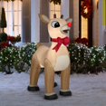 Gemmy 4.99ft x 4.07ft Lighted Rudolph Christmas Inflatable