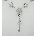 thumbnail image 3 of Clear Crystal Necklace Earrings Set, 3 of 5