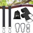 thumbnail image 1 of Werflyto Kit de correas para colgar columpio de árbol seguro, 3 pies/10 pies/15 pies/20 pies, resistente, soporta 5500 libras, correas extralargas ajustables para columpio de árbol, forma fácil y rápi, 1 of 7