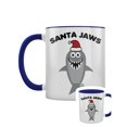 thumbnail image 1 of Pop Factory - Taza Navidad Diseño Interior a Dos Colores Santa Jaws (Blanco, Azul), 1 of 2