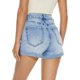 thumbnail image 2 of Pantalones cortos de mezclilla para mujer, elásticos, deshilachados, informales, con bolsillos calientes, cintura media 184-blue8, 2 of 5
