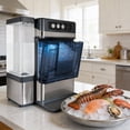 thumbnail image 6 of Nugget Ice Makers Countertop 42lbs/Day Large Capacity One-Click Operation Self-Cleaning Portable Ice Maker with A Detachable 3L Water Tank Scoop Included Ice Machine for Home/Kitchen/Office, 6 of 7