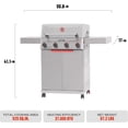 thumbnail image 2 of Monument Grills 4 Burner Propane Gas Grill ,Stainless Steel Outdoor Patio Barbecue Grill with  Cooking Plate, Mesa II 410BZ, 2 of 8