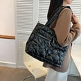 thumbnail image 2 of Kukuzhu Large Puffy Tote Bag for Women Lightweight Quilted Cotton Padded Shoulder Bag Winter Down Handbag Crossbody Bag, 2 of 6