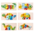 thumbnail image 4 of Juguetes De Rompecabezas A Juego De Animales En 3D, Interesante Rompecabezas 3D A Juego De Animales Sin BPA Educativo De Madera De 6 Piezas Para La Escuela De 2 A 5 Años, 4 of 8