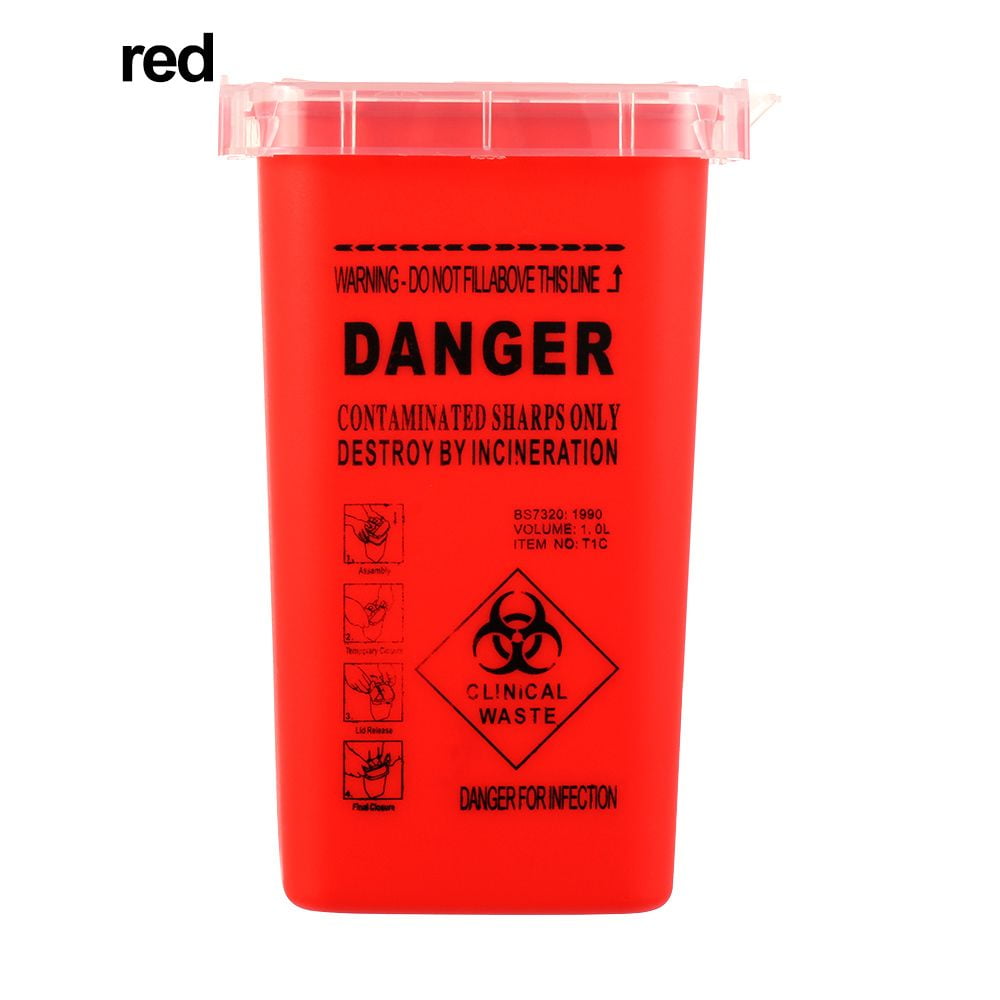 Useful Biohazard Box Gadget Storage Needles Bin Waste Box Collect Box