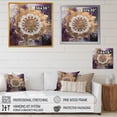thumbnail image 4 of DESIGN ART Designart "Purple And Gold Mandala Ii" Boho Mandala Canvas Art Print 36 in. wide x 36 in. high, 4 of 5