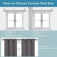 thumbnail image 5 of IHOMEPARK Curtain Rods for Windows 30 to 144 Inch, 1" Diameter Heavy Duty Drapery Rods with Adjustable Brackets for Room Divider, Bedroom, Metal, 5 of 7